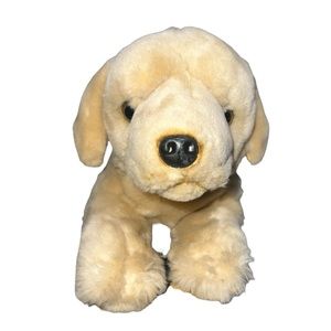 E&J Classic Golden Labrador Retriever Puppy Dog Plush Realistic Laying 13” Inch